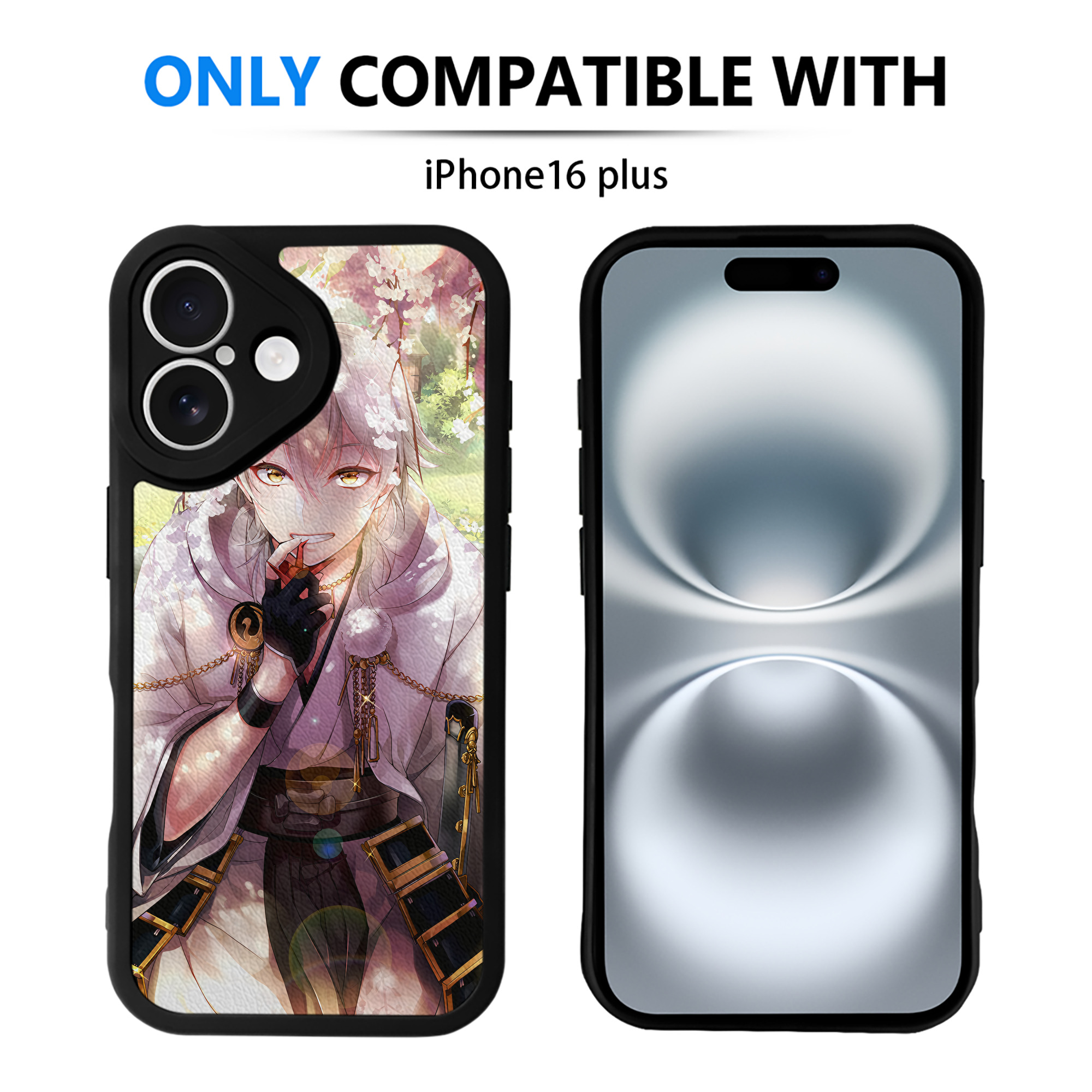 （画像用） 刀剣乱舞 Touken Ranbu 【iPhone 16シリーズ対応】シリコンスマホケース（レザー調） 材質：シリコン